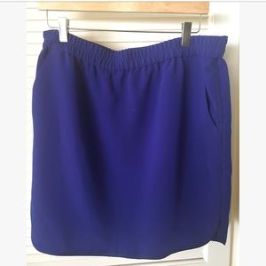 NWT J. Crew Sporty Skirt (royal blue) - Sz 14